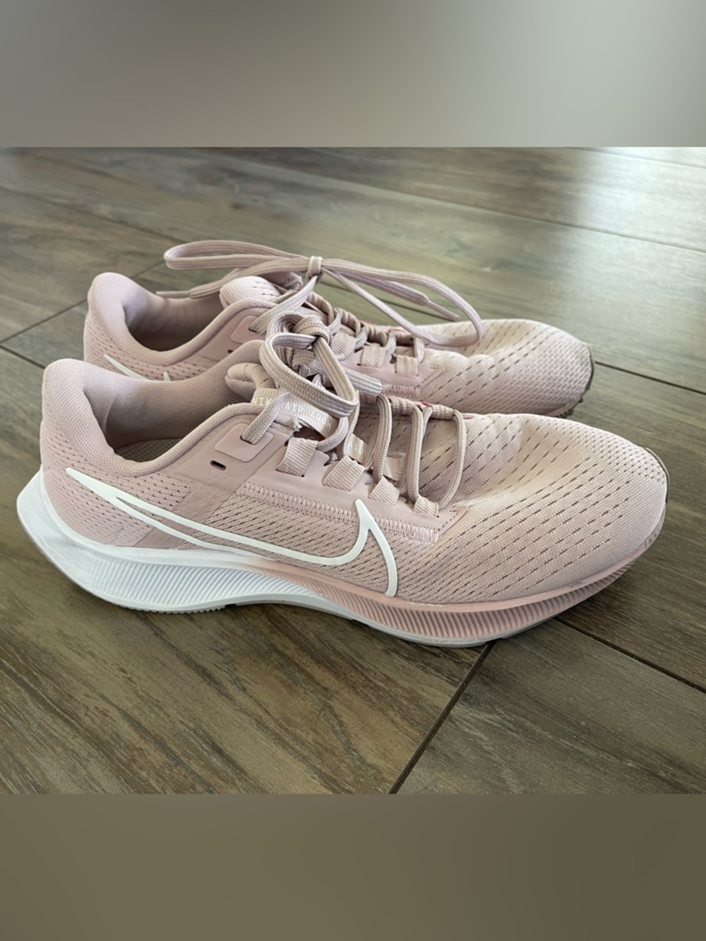 Nike Women Air Zoom Pegasus 38 running shoes Barely Rose/Arctic Pink Size US 7.5